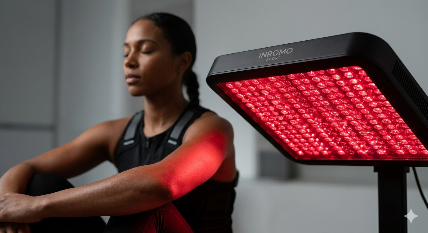 Dispositivo de Fotobiomodulación InRomo: Panel de Luz Roja e Infrarroja para Regeneración Mitocondrial y ATP