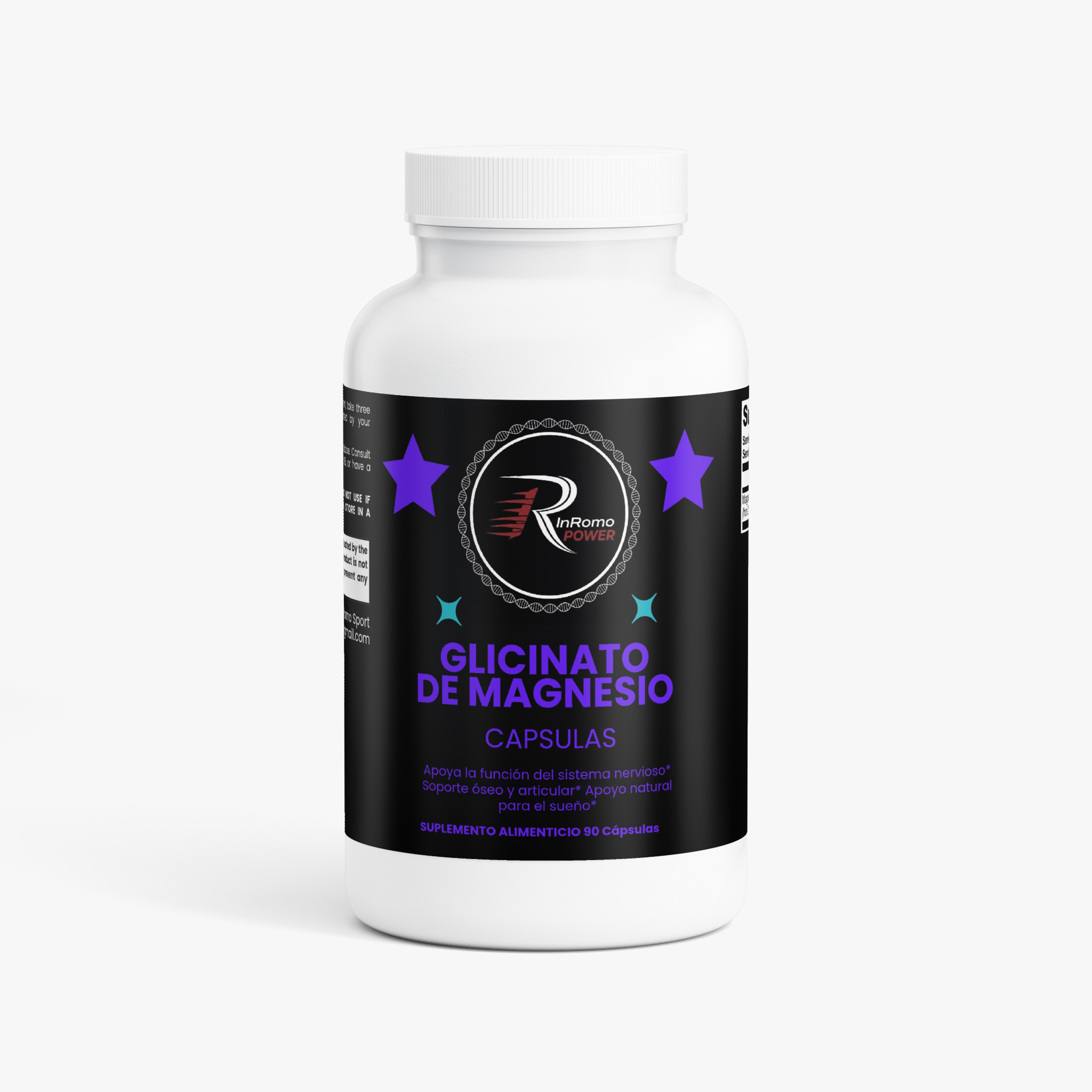 Glicinato de Magnesio 90 Cápsulas InRomo Sport | Descanso y Relajación Muscular
