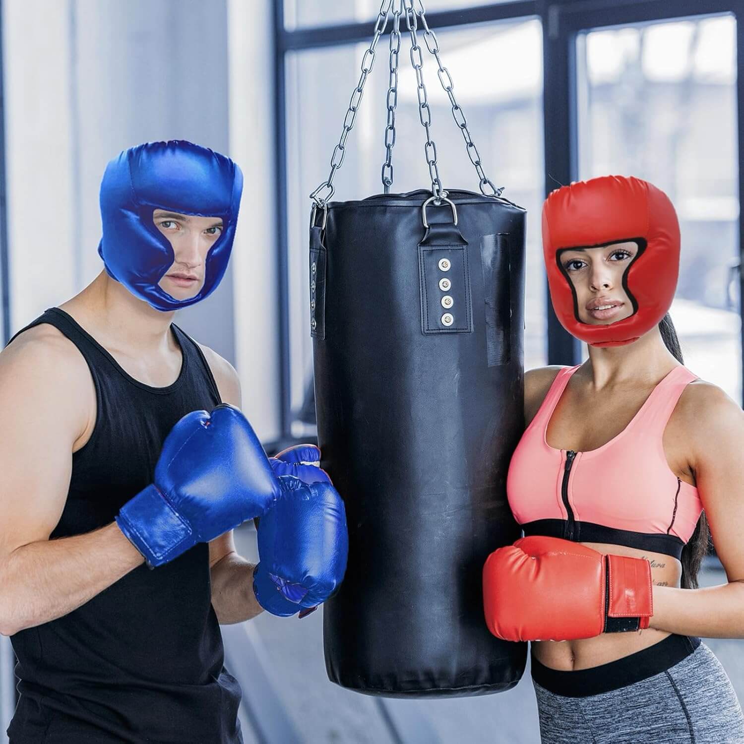 Casco de protección de boxeo profesional con protección de pómulos y barbilla para entrenamiento en casa InRomo Sport