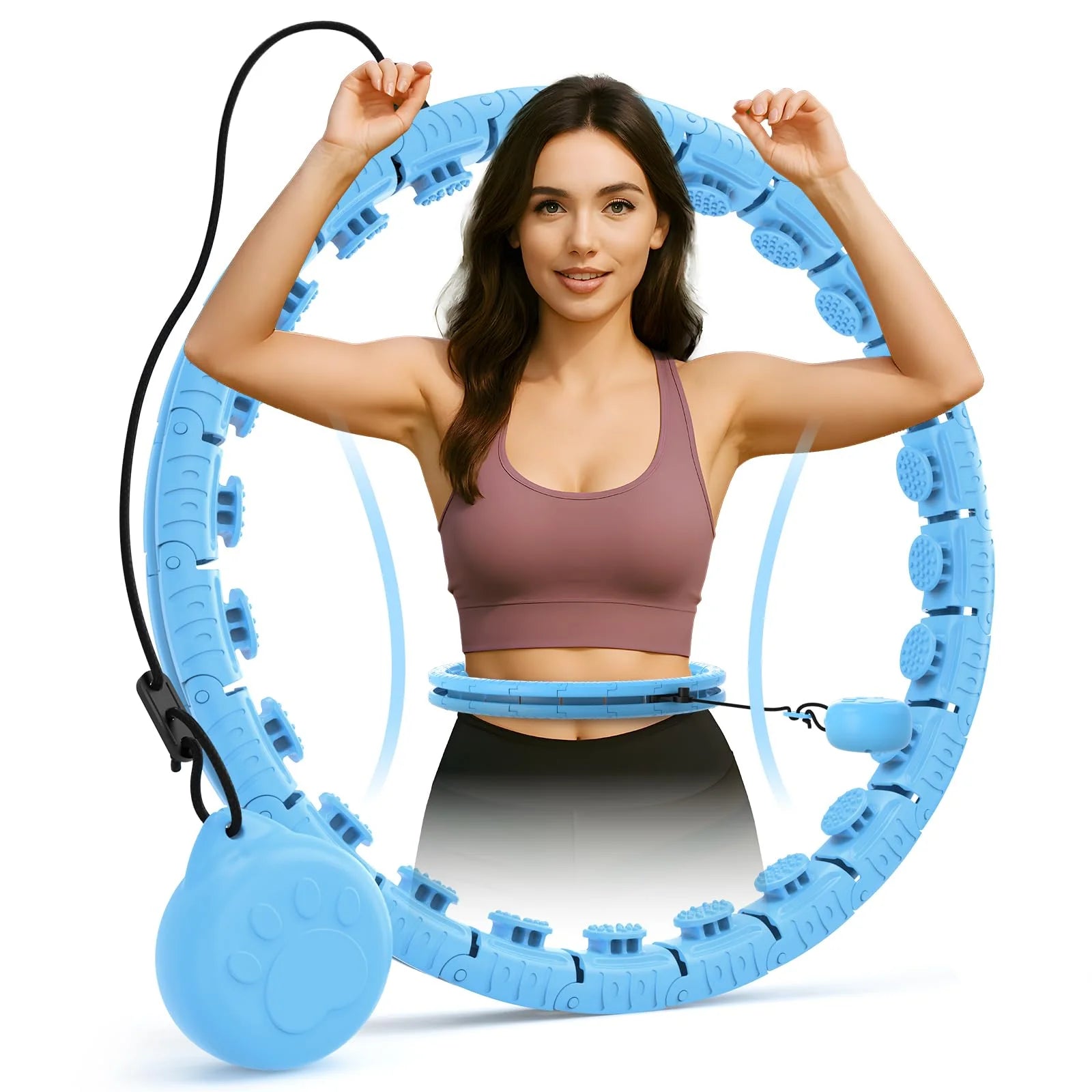 El Hula Hoop con Peso que no se Cae – Adelgaza y Masajea 360º sin Esfuerzo