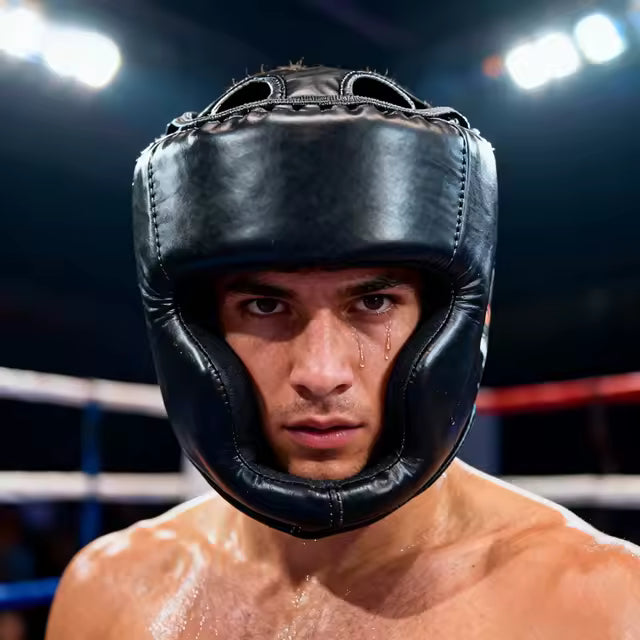 Protector de cabeza para boxeo y artes marciales con cierre ajustable de seguridad y acolchado de alta densidad