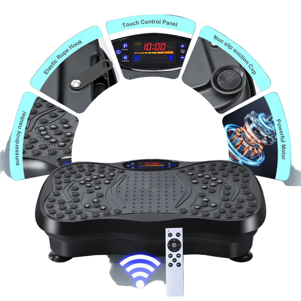 Plataforma Vibratoria de Alto Rendimiento InRomo Sport - Conectividad Bluetooth y Bandas Elásticas
