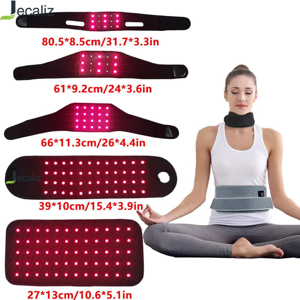 Sistema modular de fototerapia InRomo: bandas ajustables con luz roja e infrarroja para recuperación articular y muscular.