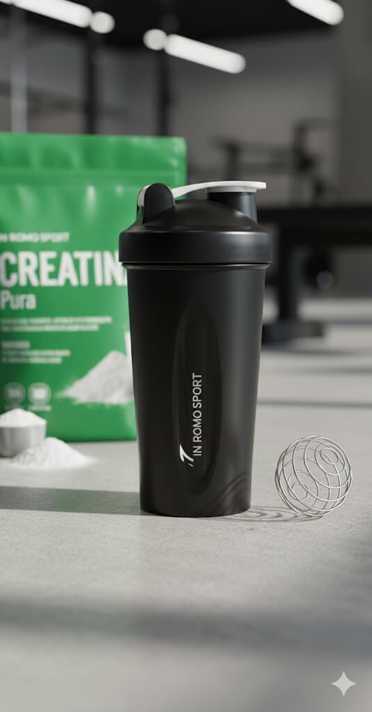 Shaker Profesional InRomo Sport – Mezclador 600ml con Bola Anti-Grumos